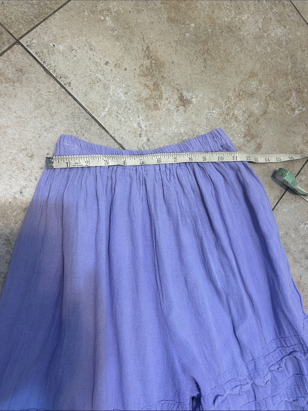 Lilac Tiered Ruffle Wide-Leg Pants size S - Picture 5 of 6